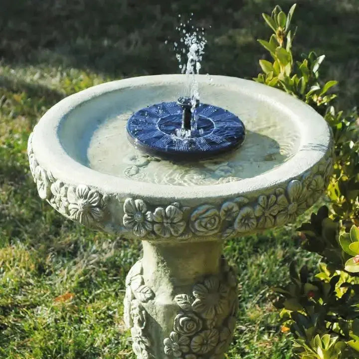 Solar-Powered Water Fountain for Garden & Bird Bath – No Battery, No Electricity Needed
