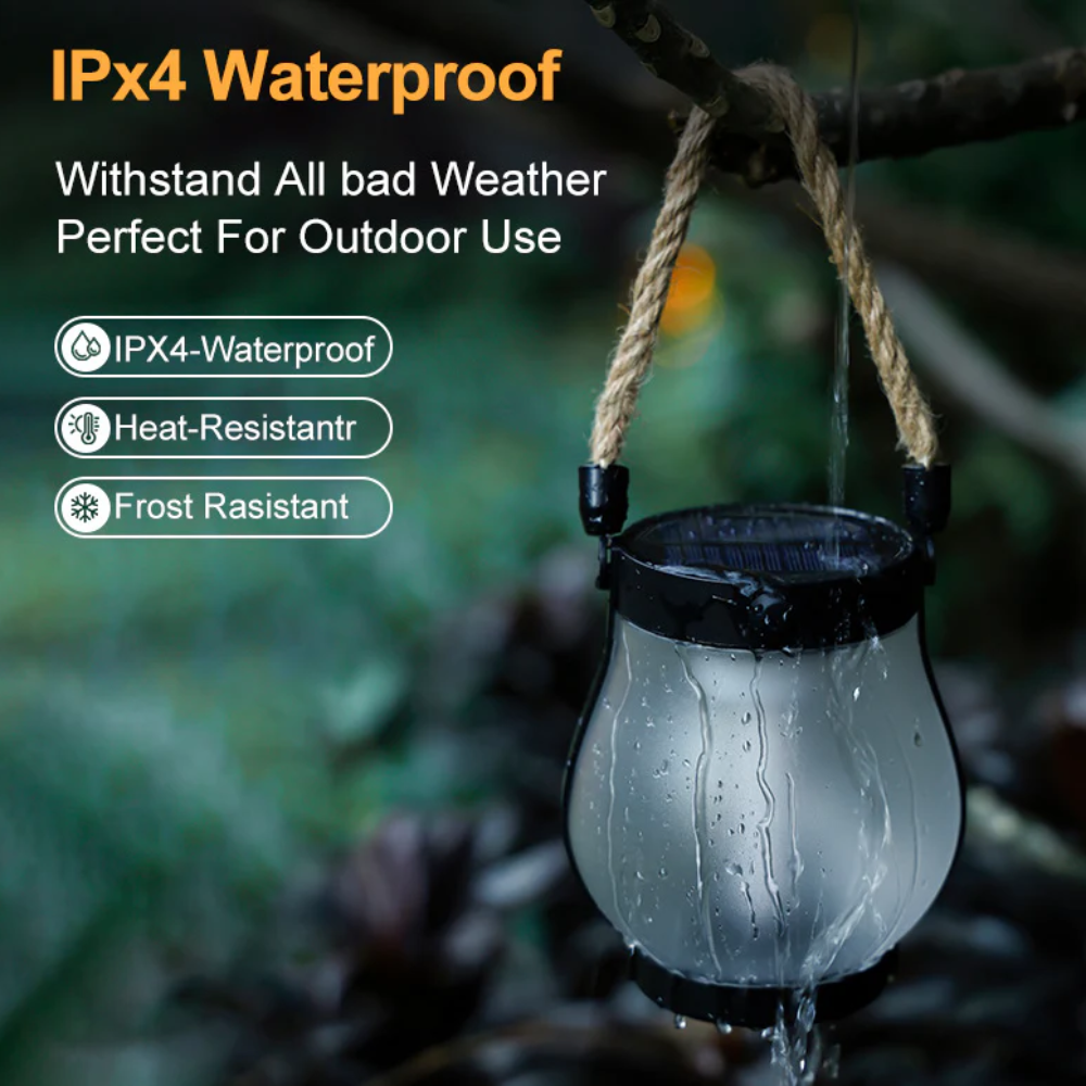 Outdoor Solar LED Lantern for Garden, Patio, Pathway & Landscape Decor