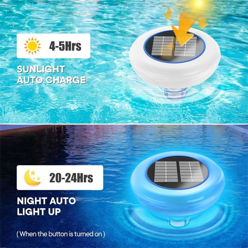 EcoGlow Solar Pool Purifier with LED Ambiance