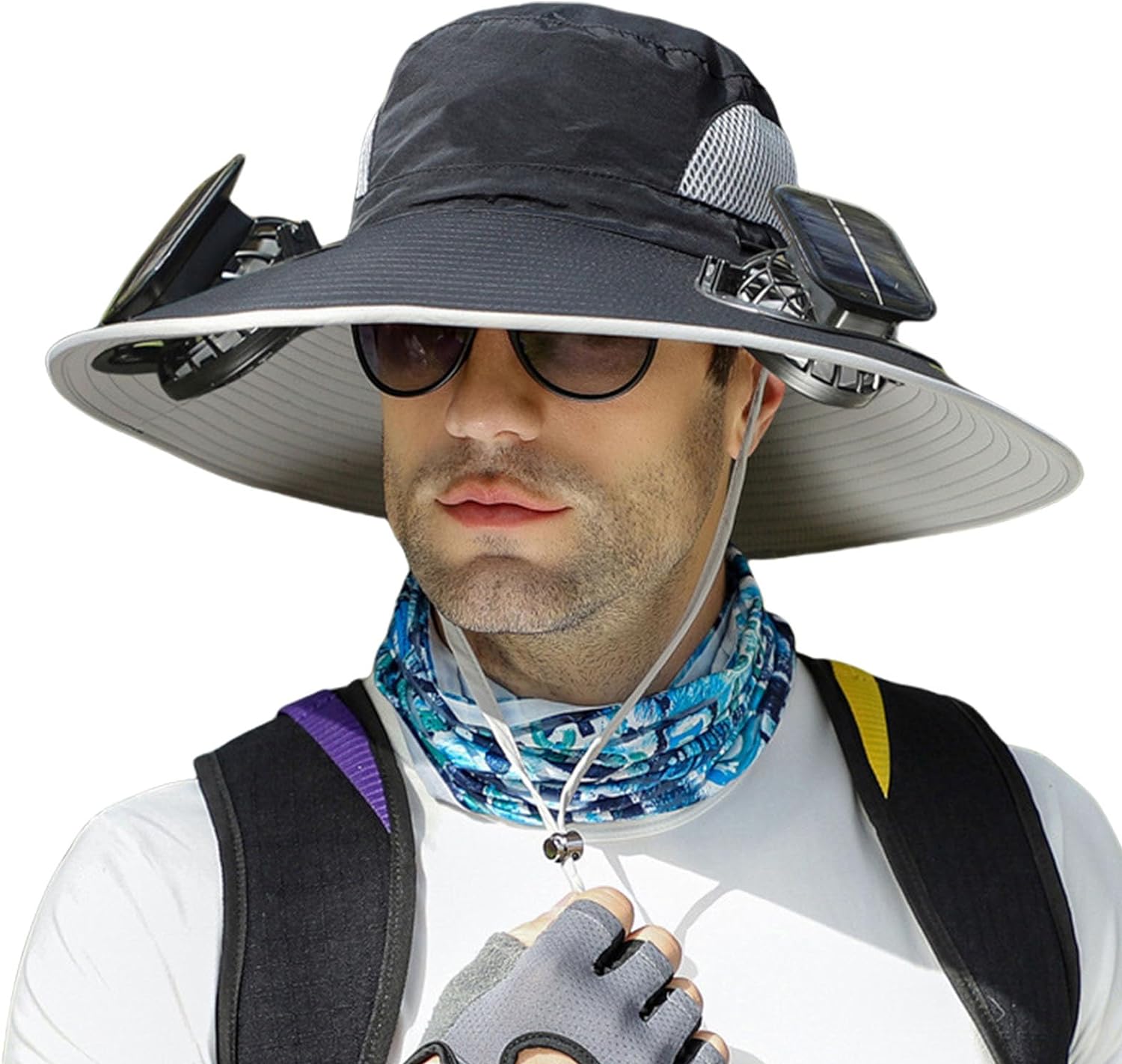Adjustable Solar Fan Hat with Dual Power – Keep Cool Outside