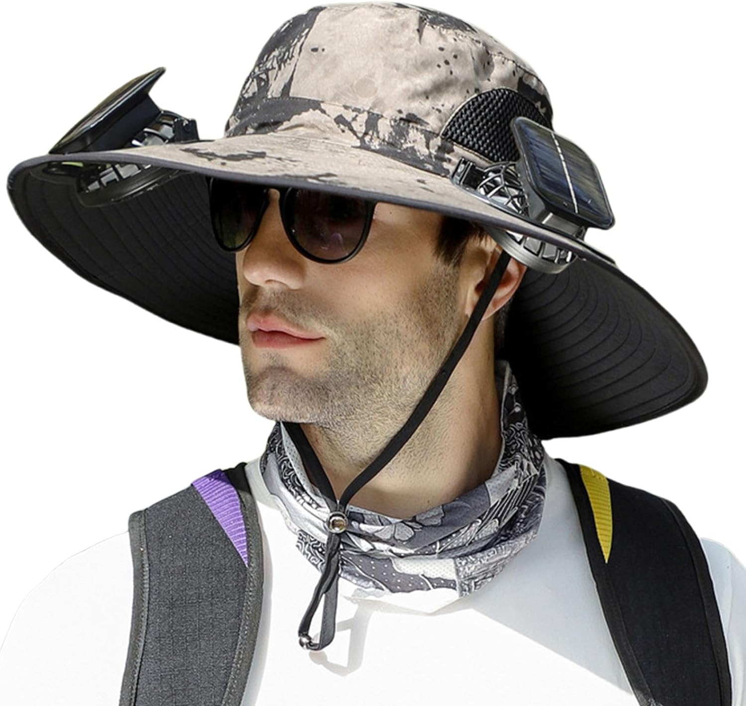 Adjustable Solar Fan Hat with Dual Power – Keep Cool Outside