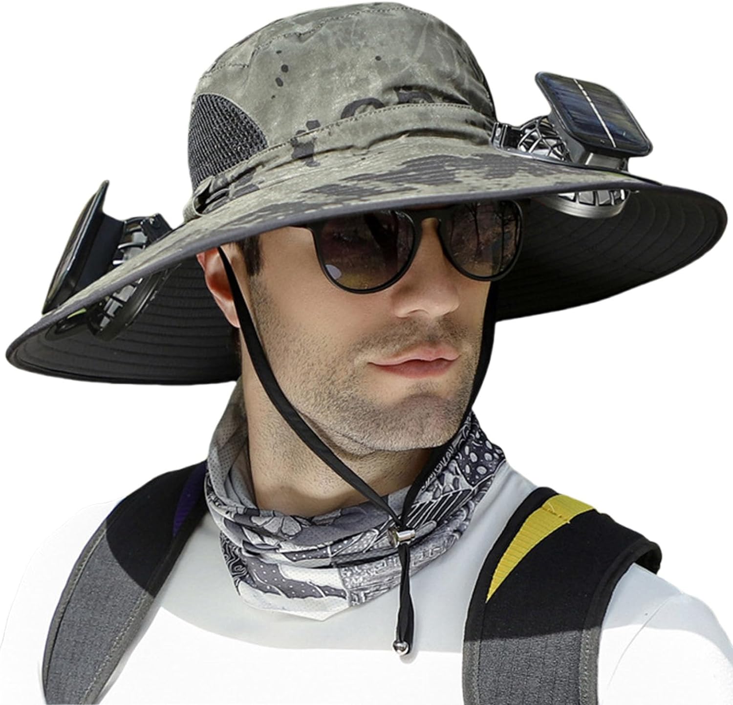 Adjustable Solar Fan Hat with Dual Power – Keep Cool Outside