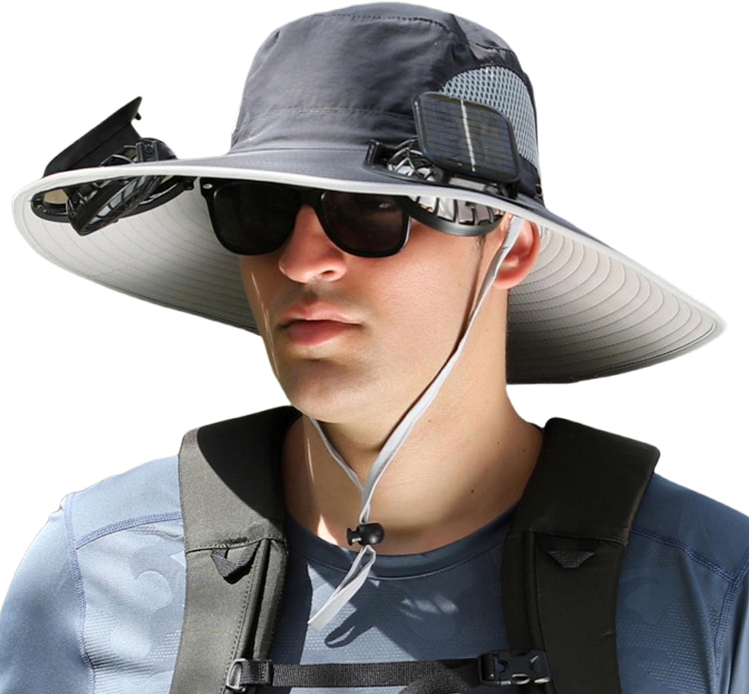 Adjustable Solar Fan Hat with Dual Power – Keep Cool Outside