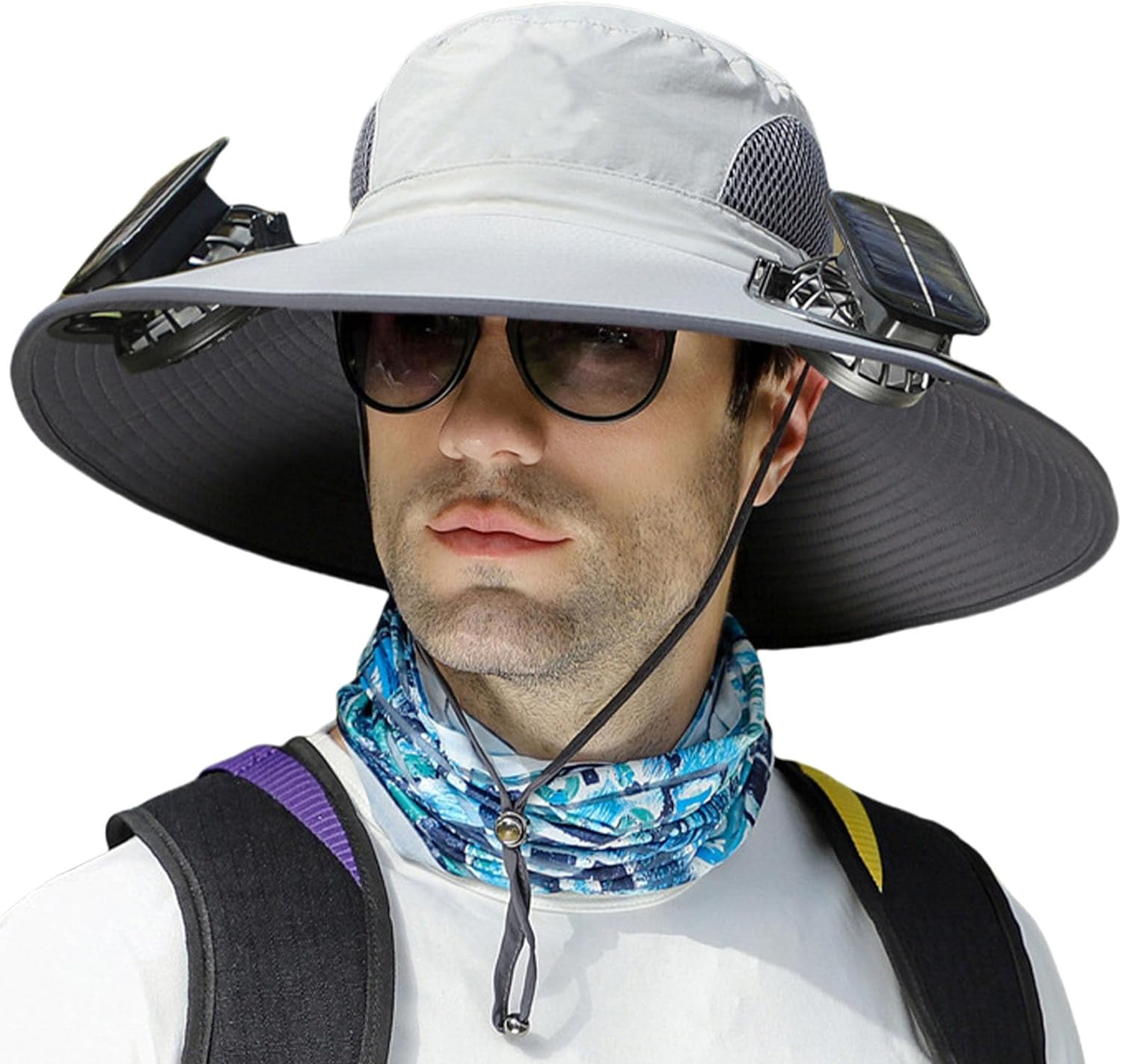 Adjustable Solar Fan Hat with Dual Power – Keep Cool Outside