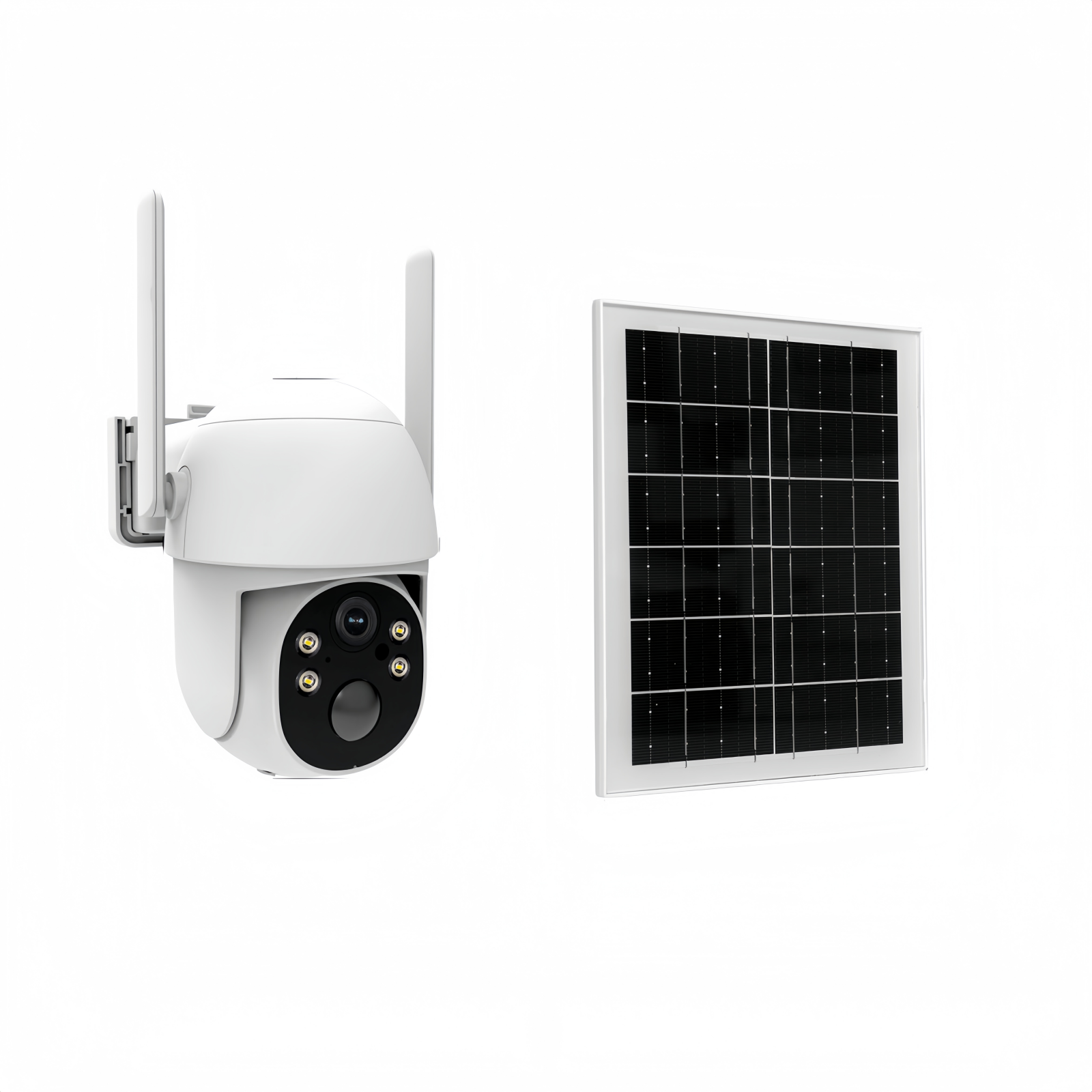 Solar Security Camera with 4G LTE – 2K HD, AI Motion Detection, IP65, 360° Pan, Two-Way Audio