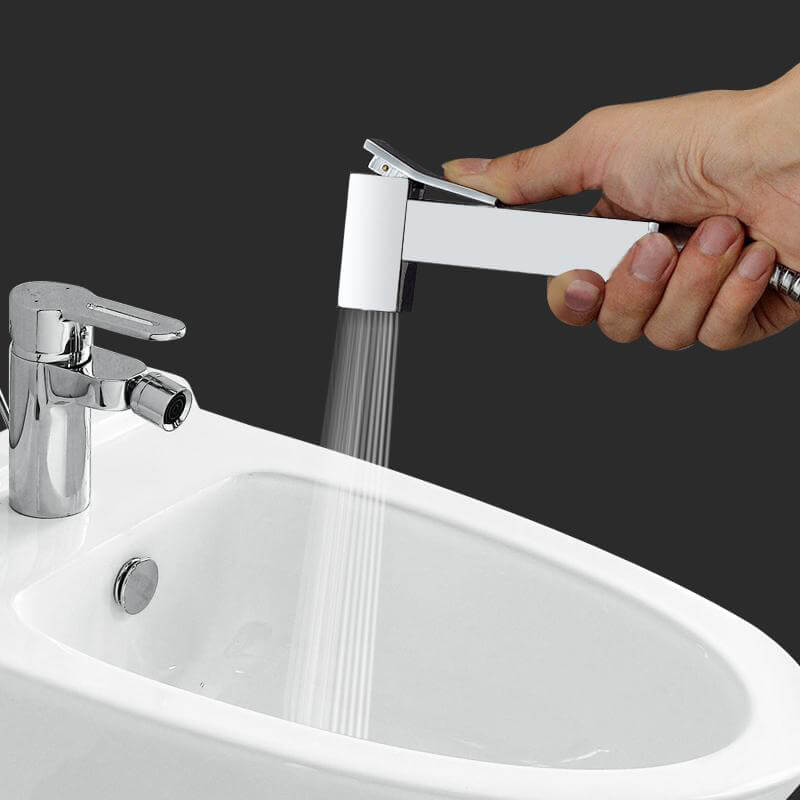 Wall-Mounted Bidet Faucet in Polished Chrome | Single Cold Water | Ceramic Valve