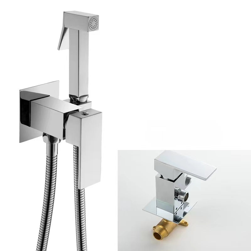 Wall-Mounted Bidet Faucet in Polished Chrome | Single Cold Water | Ceramic Valve