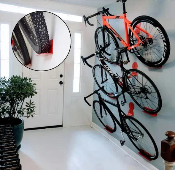 Bike Wall Mount - High-Carbon Steel Holder for Space-Saving Storage