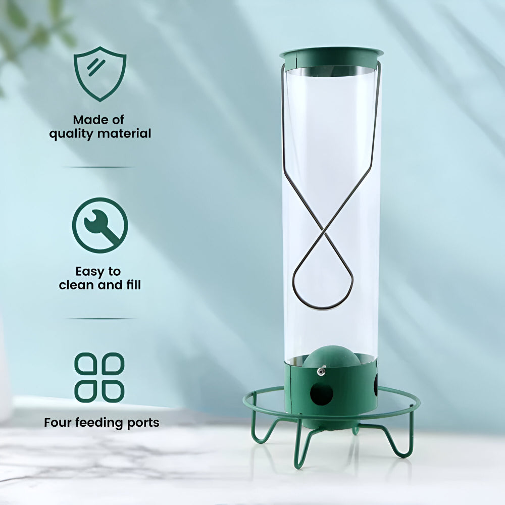 Durable Squirrel-Guard Tube Bird Feeder for Your Garden