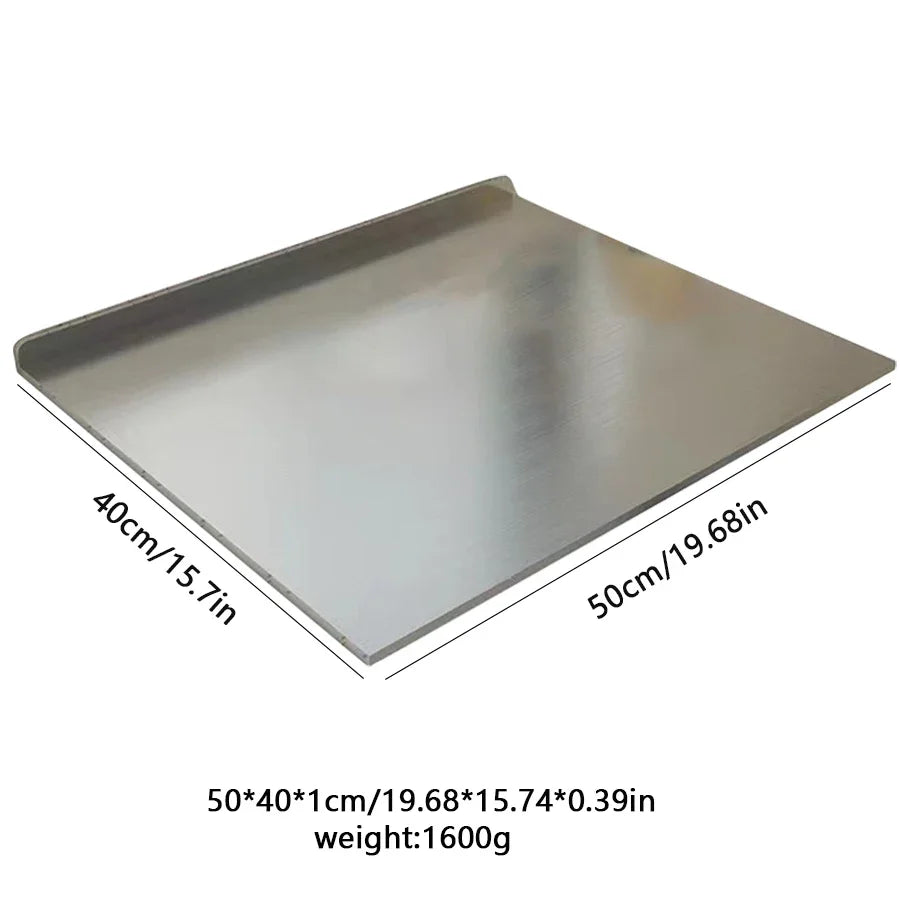 Large Double-Sided Cutting Board in Stainless Steel – Durable & Hygienic
