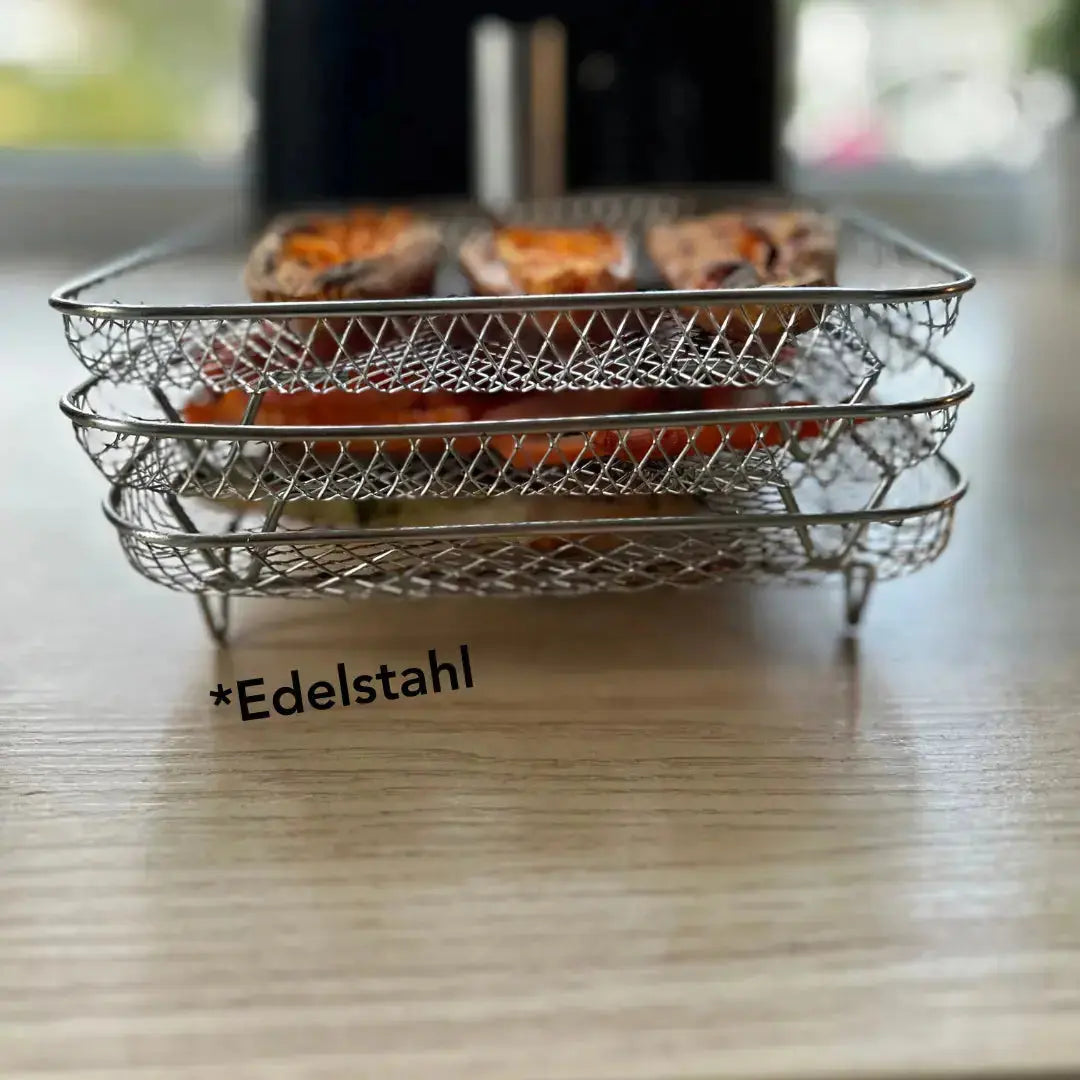 Versatile Stackable Cooking Baskets for Efficient Meal Prep