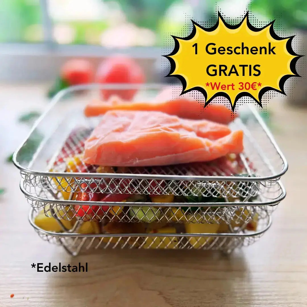 Versatile Stackable Cooking Baskets for Efficient Meal Prep