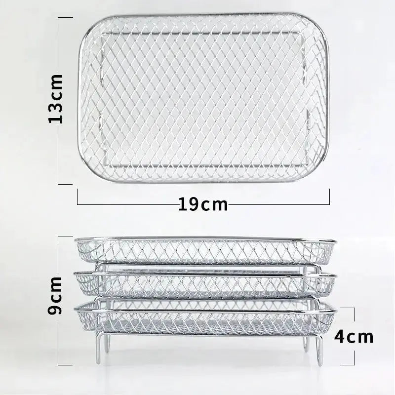 Versatile Stackable Cooking Baskets for Efficient Meal Prep