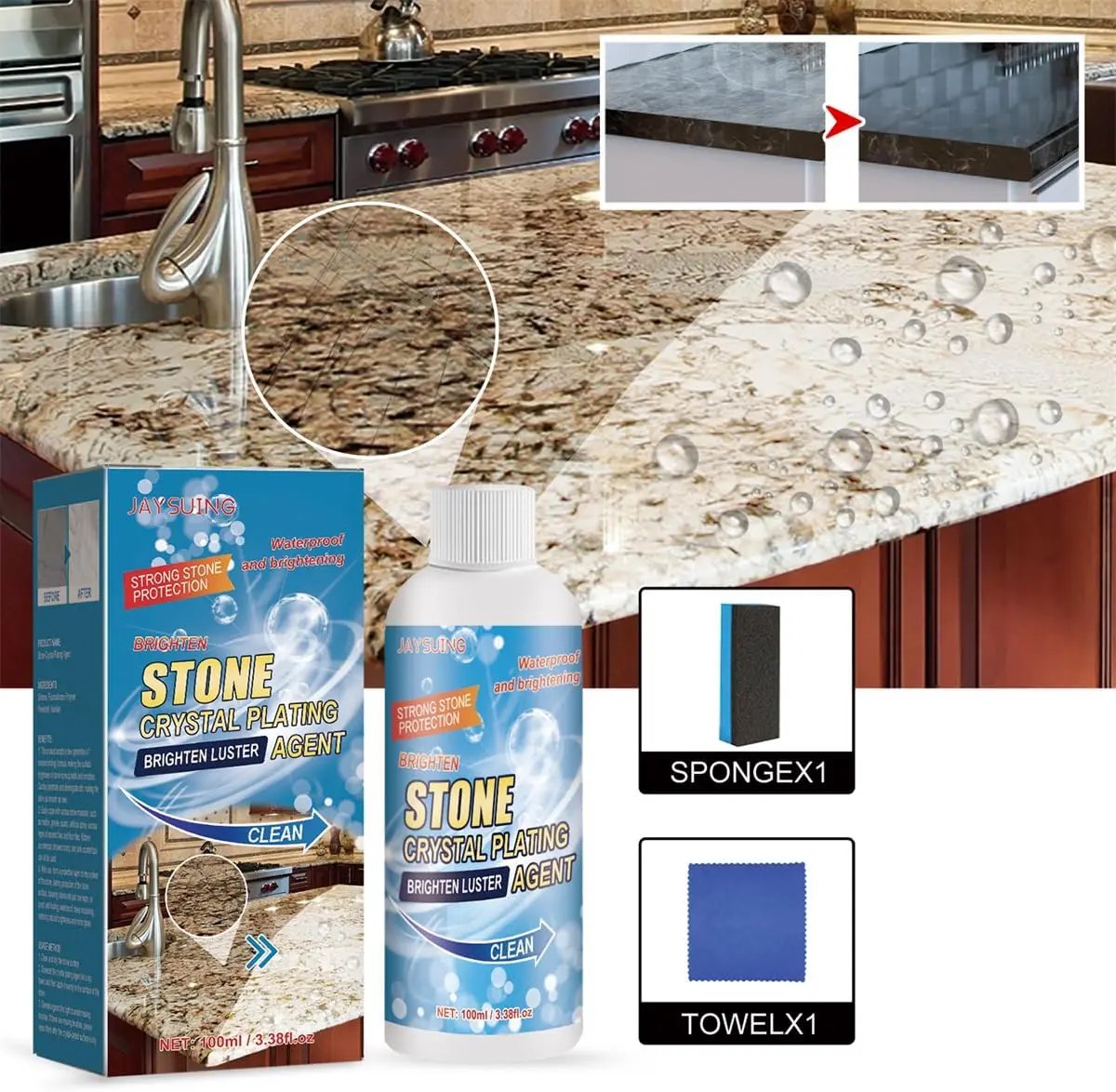 Natural Stone Polish | Eco-Friendly Shine Restorer