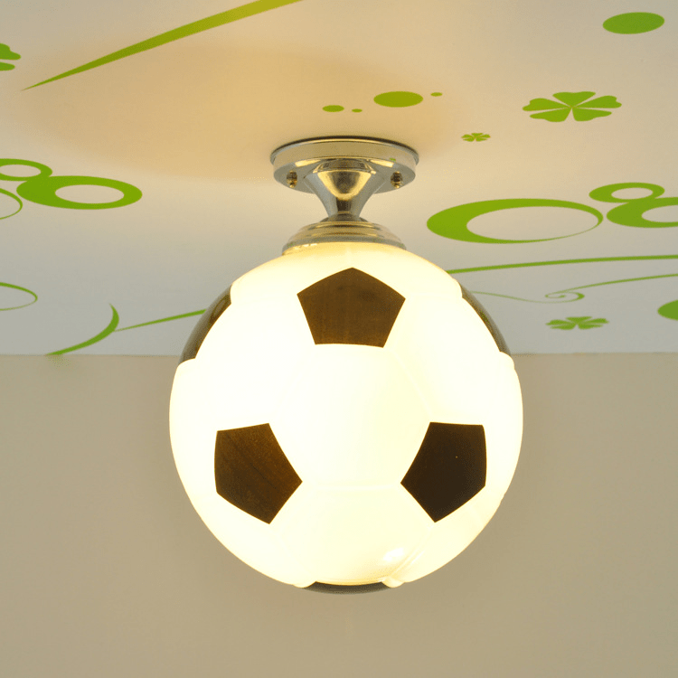 SportyGlow LED Ceiling Light Featuring Playful Football Design