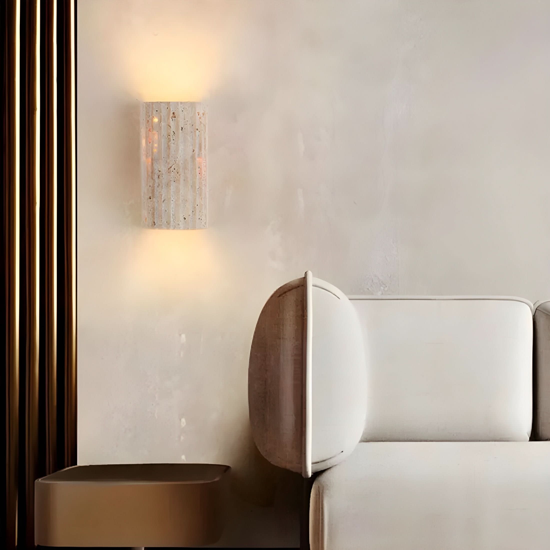 Natural Stone LED Wall Light – Warm White 3000K – Indoor IP20