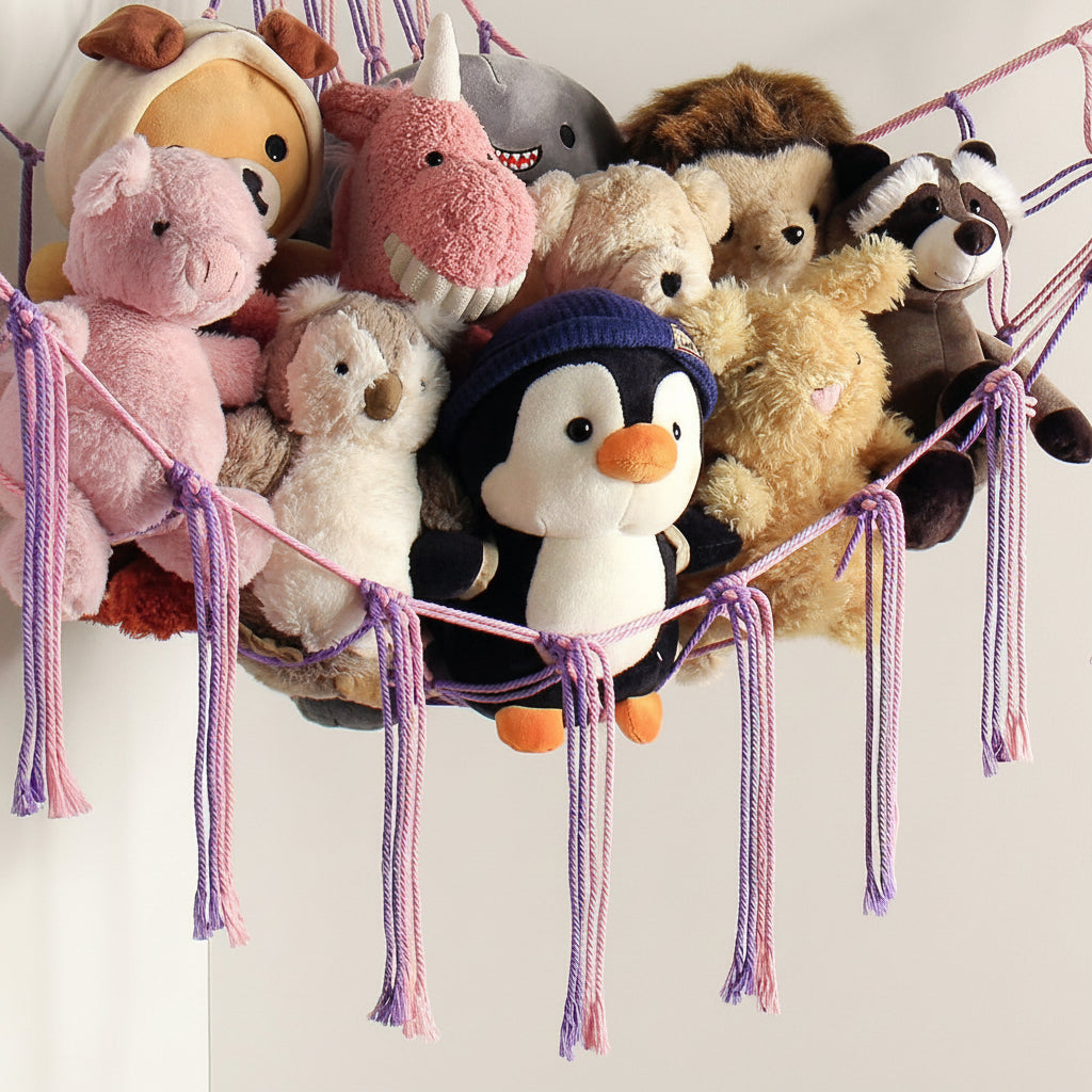 Stylish Hanging Organizer for Plush Toys and More