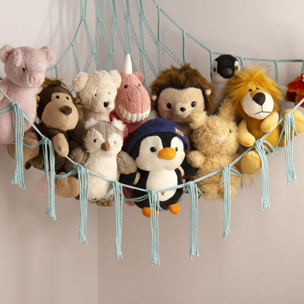 Stylish Hanging Organizer for Plush Toys and More