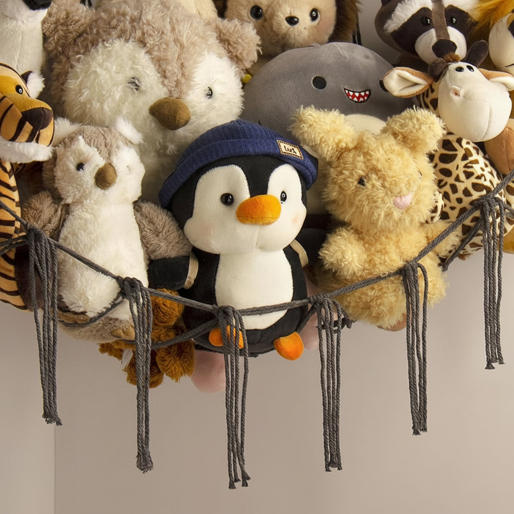 Stylish Hanging Organizer for Plush Toys and More