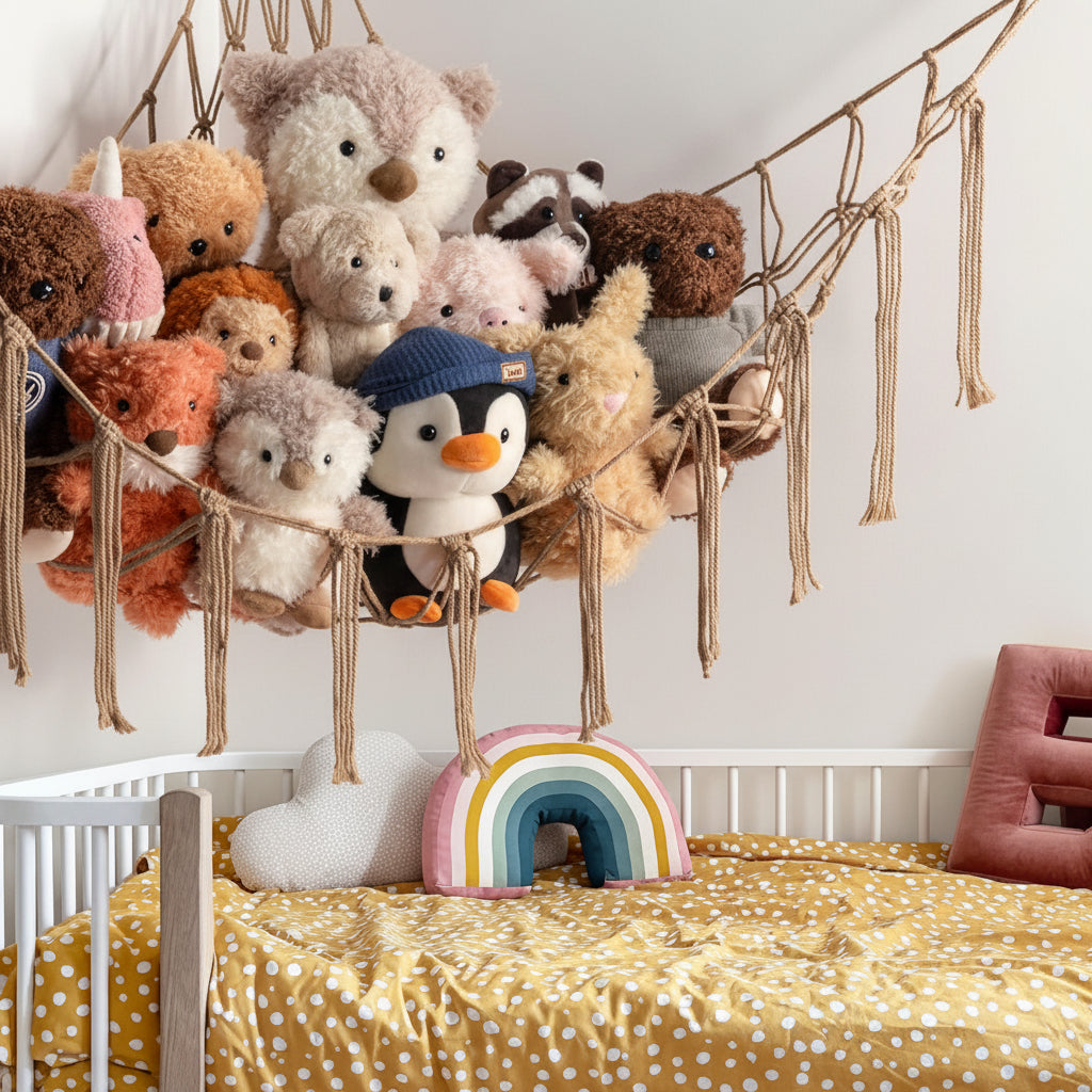 Stylish Hanging Organizer for Plush Toys and More