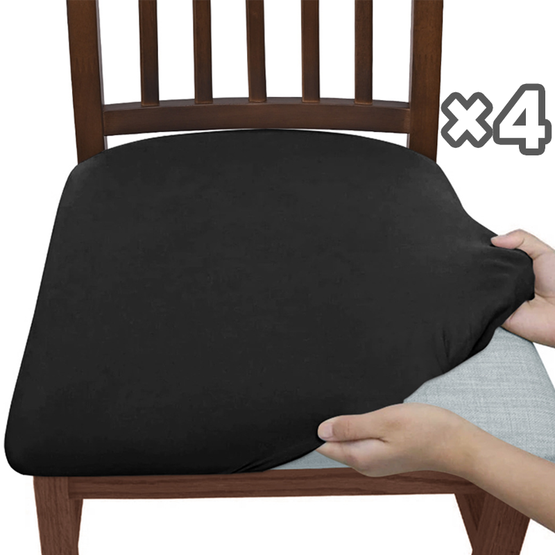 Set of 4 Stretchable Chair Covers – Snag-Resistant Fabric for Daily Use