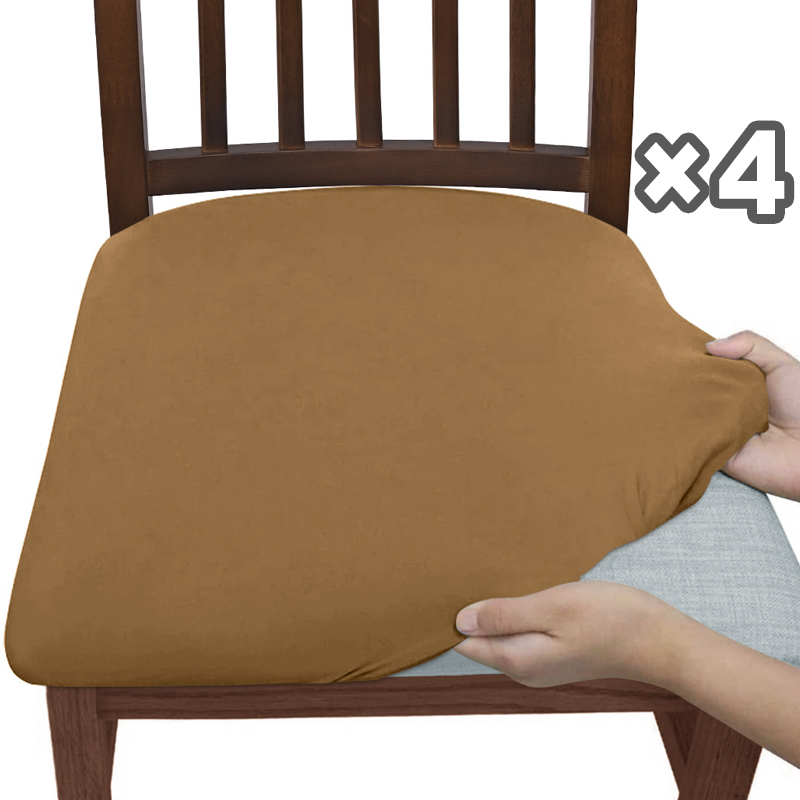 Set of 4 Stretchable Chair Covers – Snag-Resistant Fabric for Daily Use
