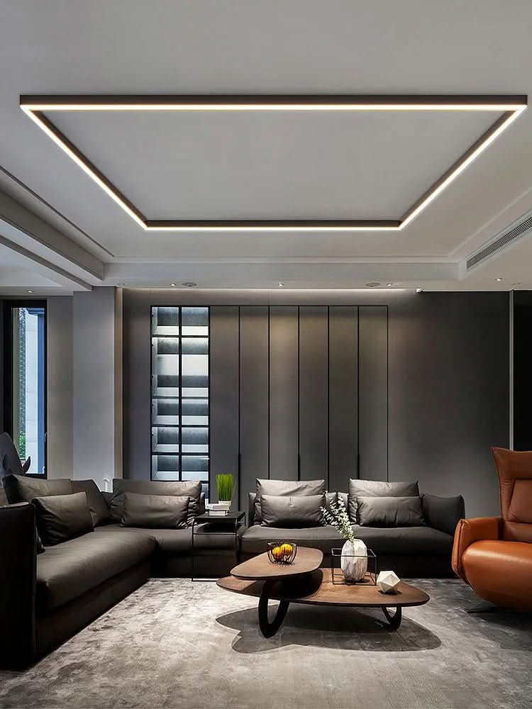 BrilliantGlow LED Ceiling Fixture - Sleek Scandinavian Style