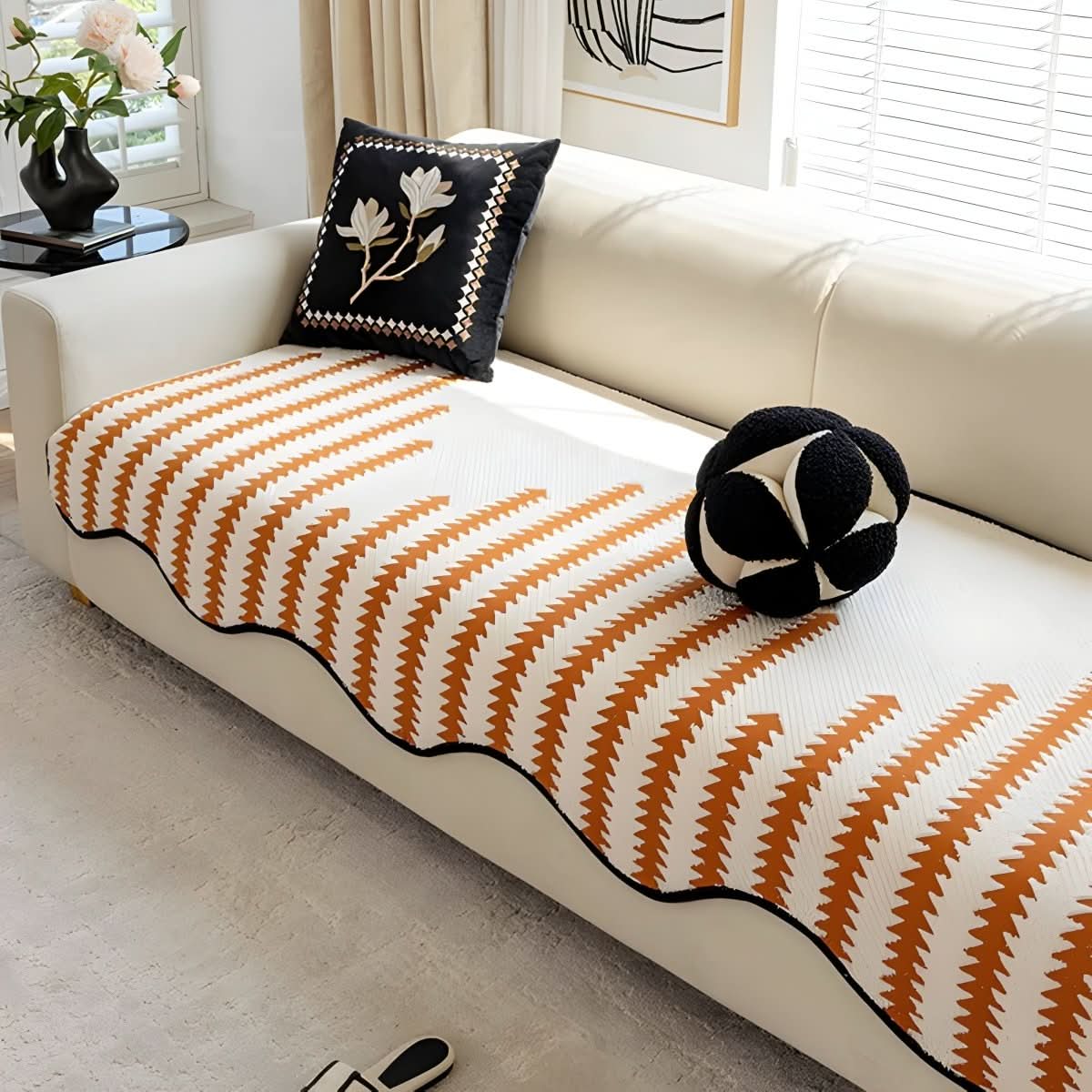 ChicShield Premium Chenille Sofa Protector for Stylish Living