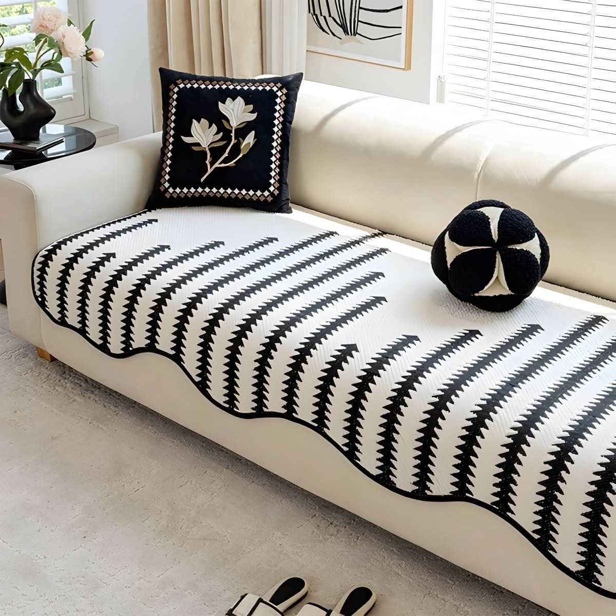 ChicShield Premium Chenille Sofa Protector for Stylish Living