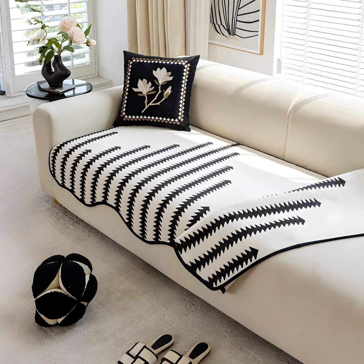 ChicShield Premium Chenille Sofa Protector for Stylish Living