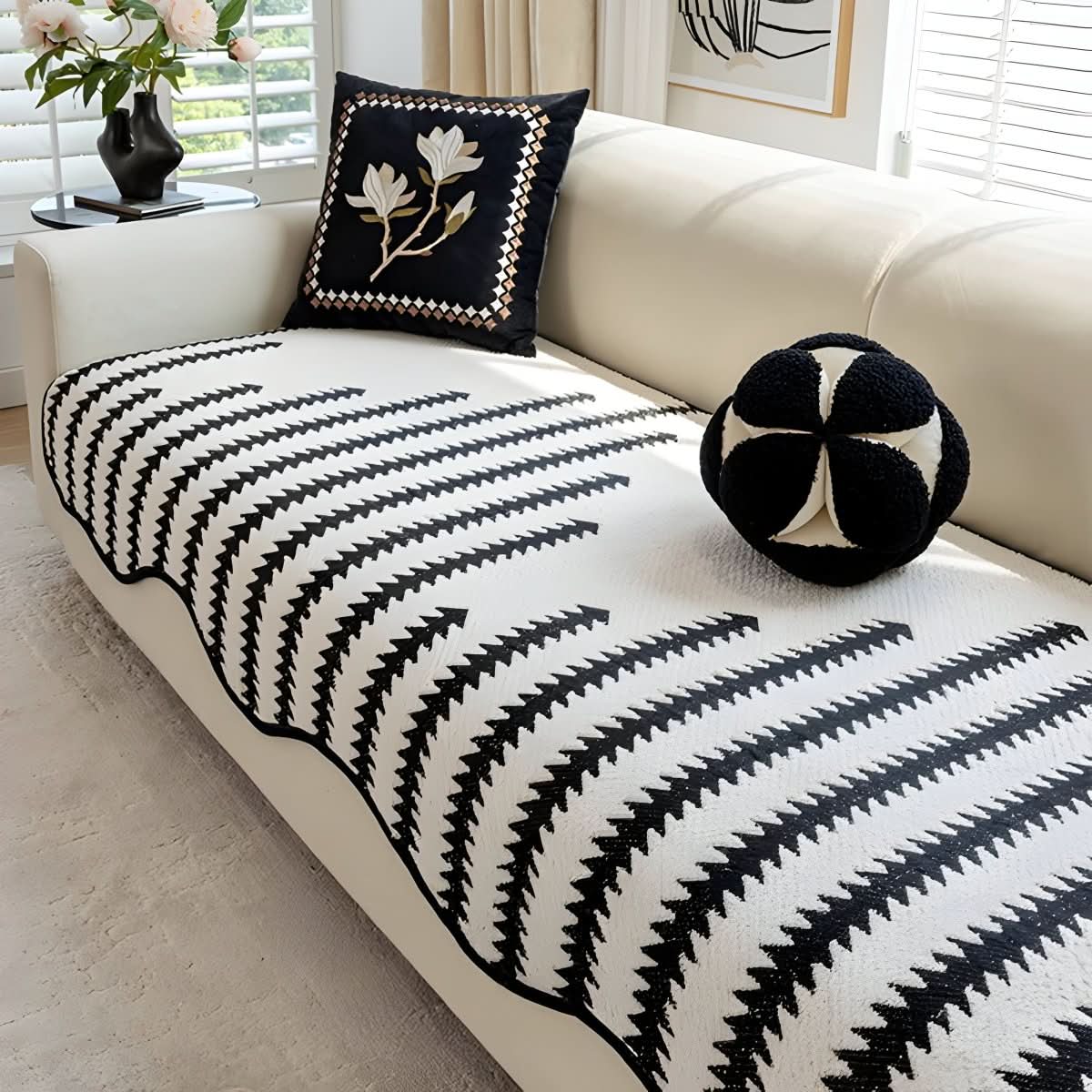 ChicShield Premium Chenille Sofa Protector for Stylish Living