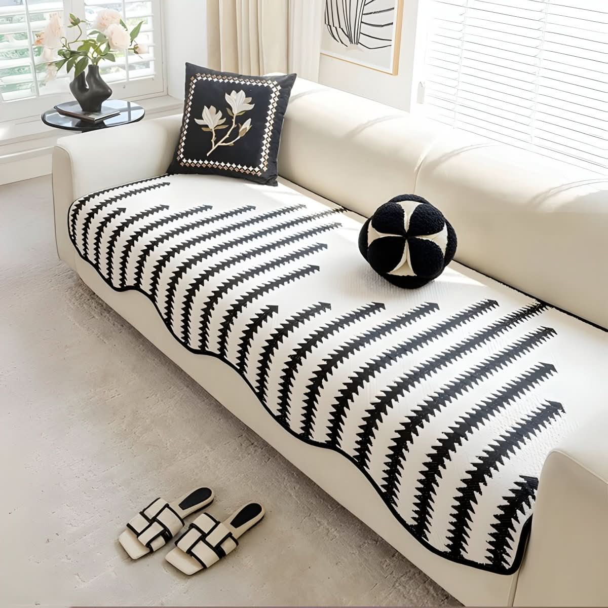 ChicShield Premium Chenille Sofa Protector for Stylish Living