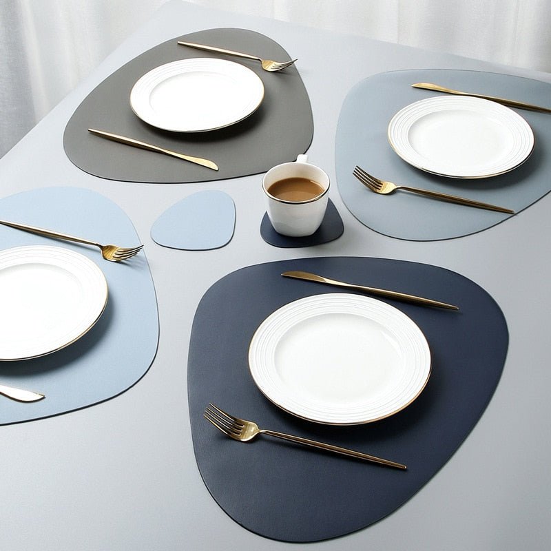 ElegantShield Heat-Resistant PU Leather Dining Placemat