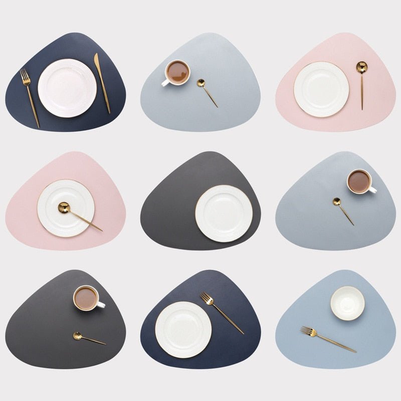 ElegantShield Heat-Resistant PU Leather Dining Placemat