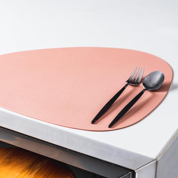 ElegantShield Heat-Resistant PU Leather Dining Placemat