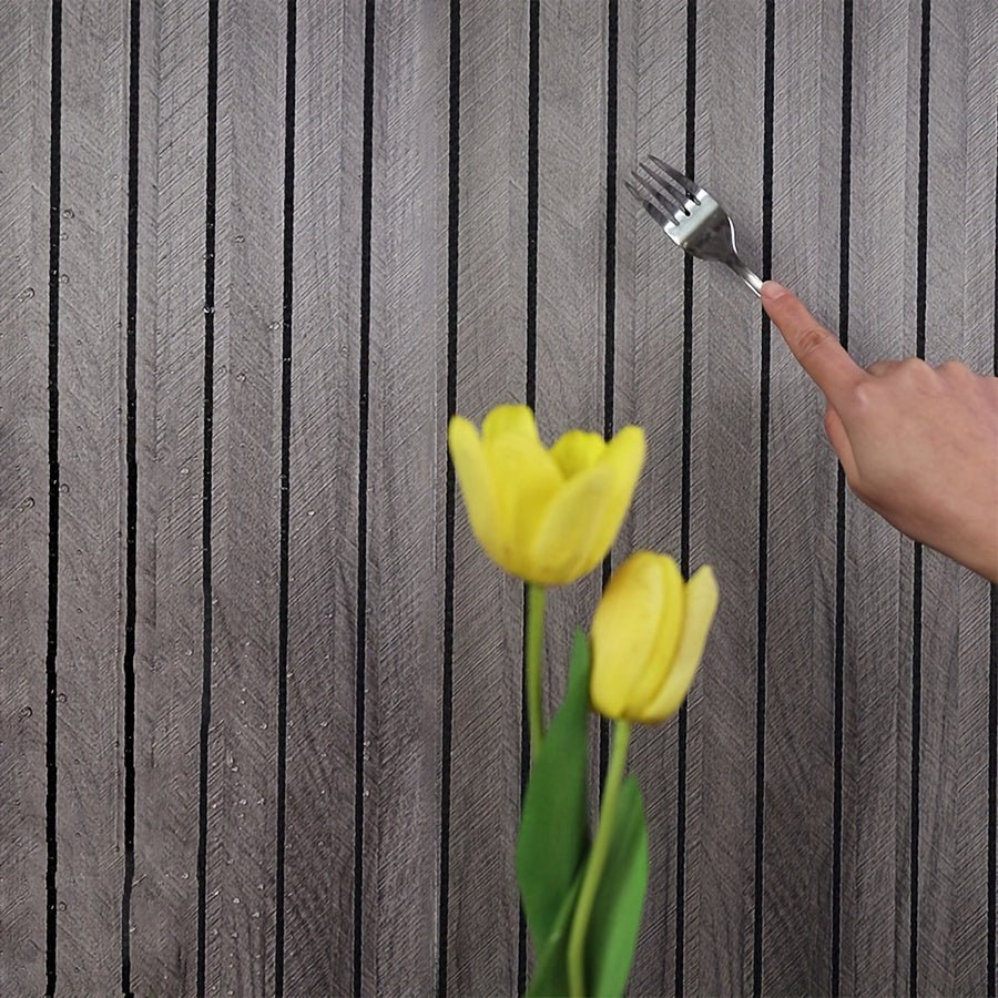 Self-Adhesive 3D Wall Panels with Wood Finish for Easy Home Upgrade