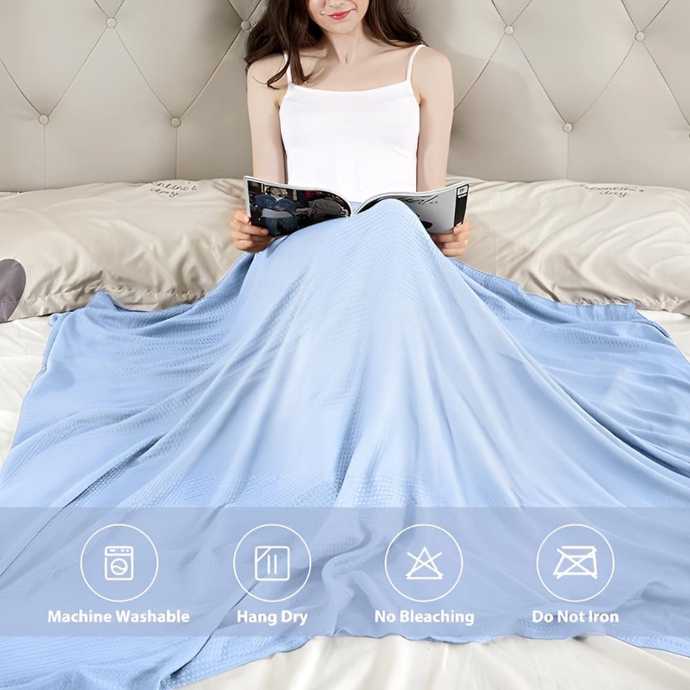 Cooling Blanket for Bed - Lightweight Bamboo Fabric for Hot Sleepers