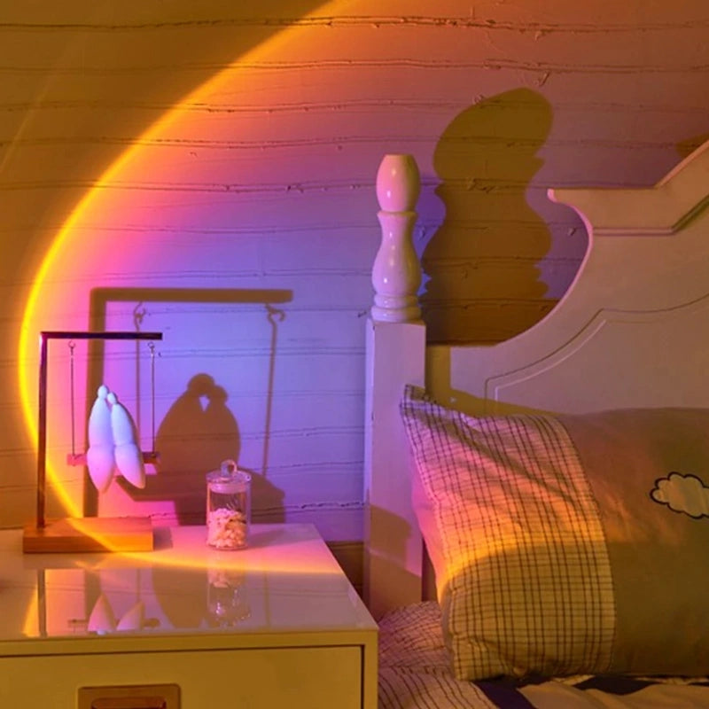 Soothing Horizon Projector - USB LED Lamp with 7 Color Options