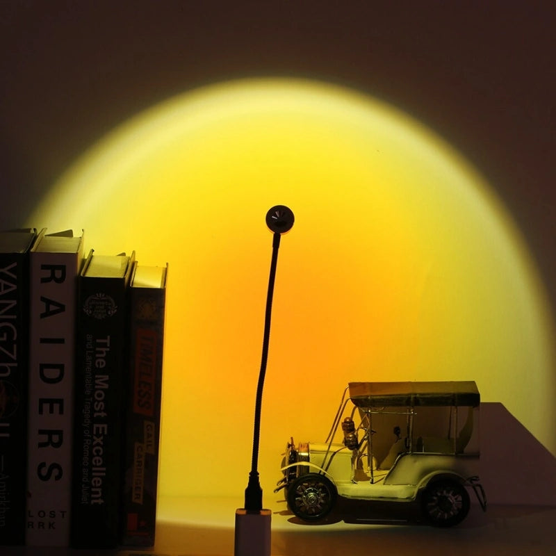 Soothing Horizon Projector - USB LED Lamp with 7 Color Options