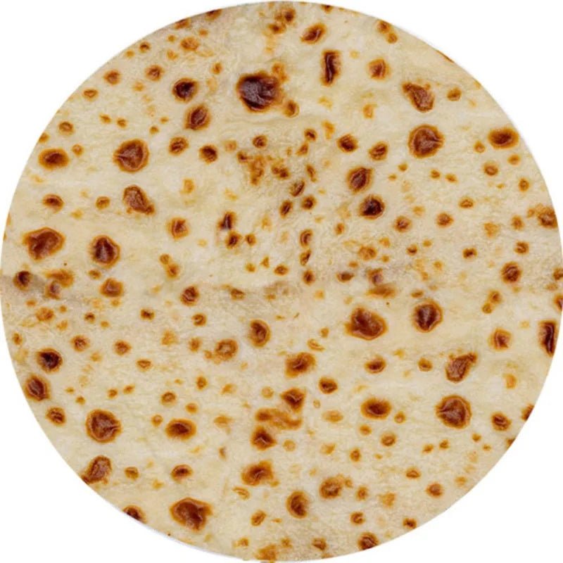Tortilla Delight Plush Blanket with Whimsical Design