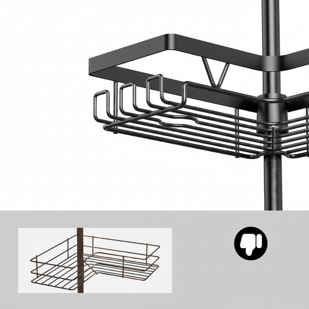 VersaRack Shower Storage Solution – Rustproof and Adjustable
