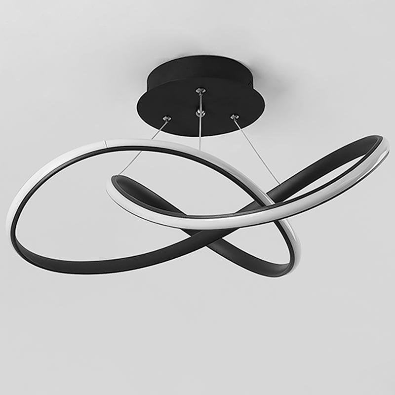 20'' Modern LED Ribbon Flush Mount Ceiling Lights for Living Room