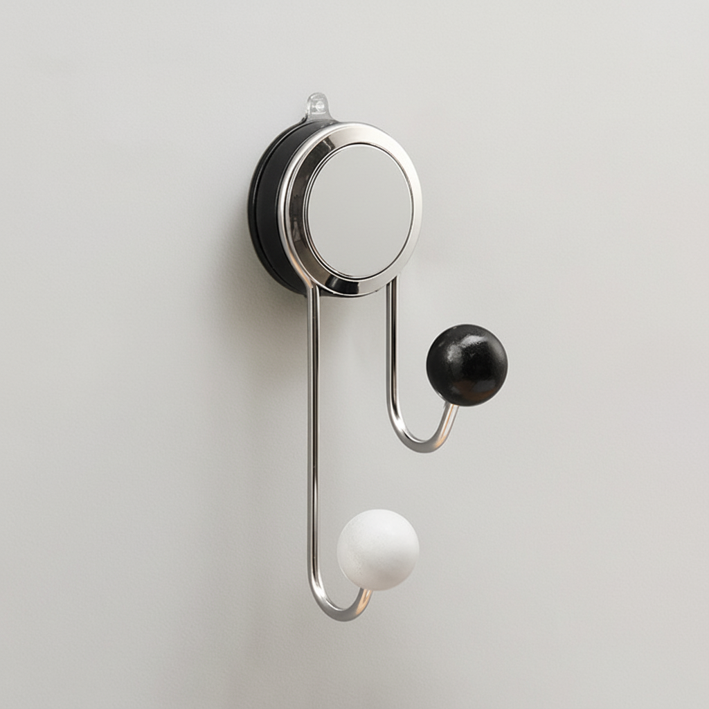 Wall-Mounted Toilet Paper Holder with Adhesive Installation