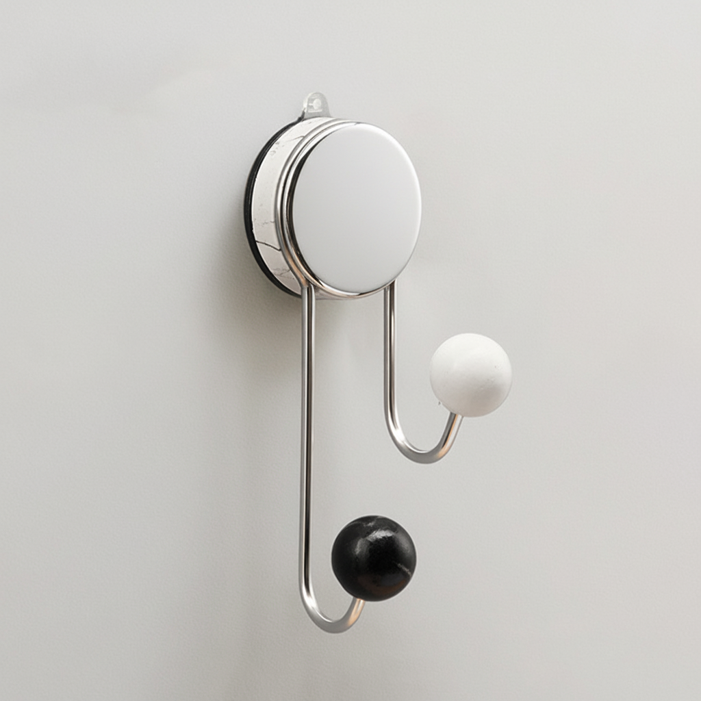 Wall-Mounted Toilet Paper Holder with Adhesive Installation