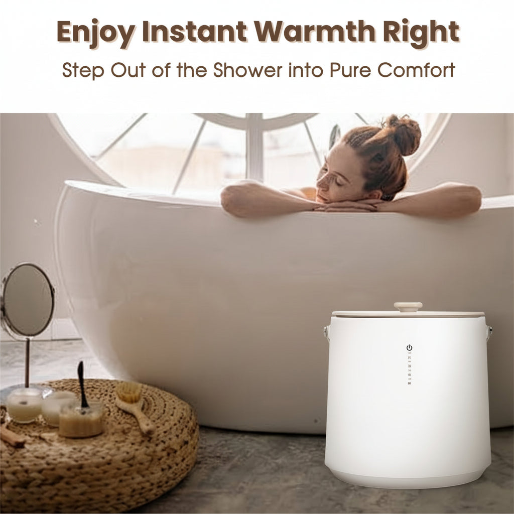 Compact Electric Towel Heater for Luxurious Warmth