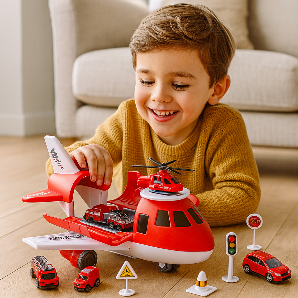 Adventure Jet Transport Playset for Kids