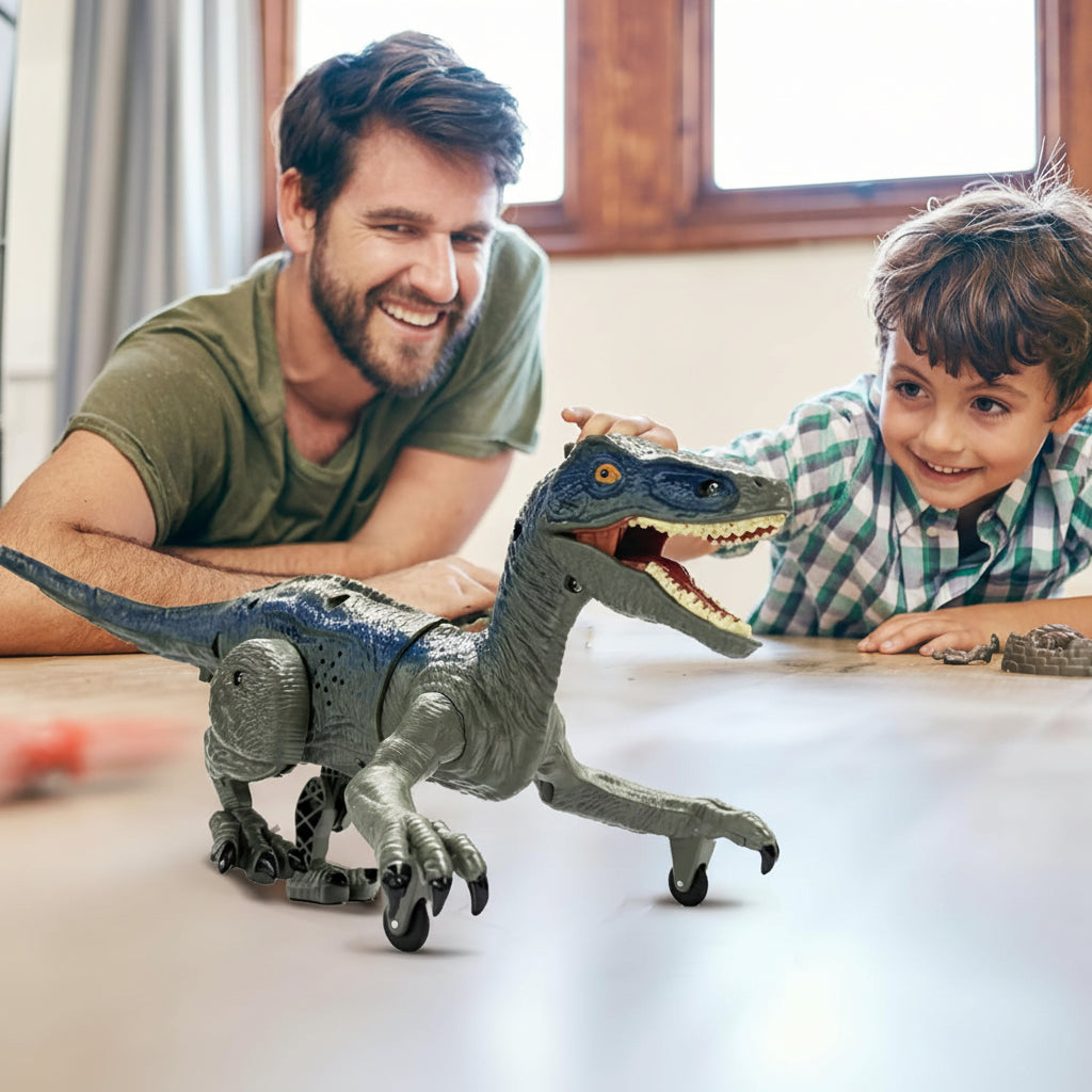 Dynamic Raptor RC Dinosaur with Light and Sound Effects