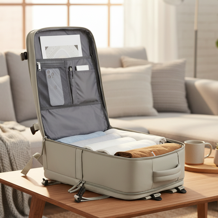 TravelSmart Compact Carry-On with Organized Compartments