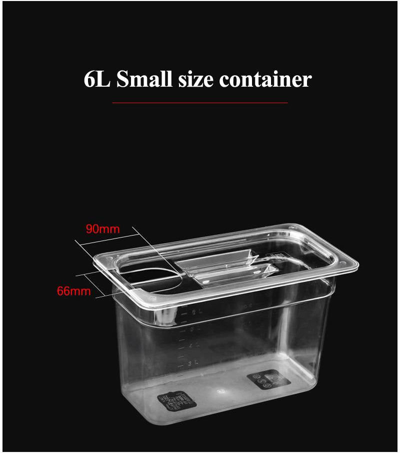 Vacuum Cooking Water Bath Container