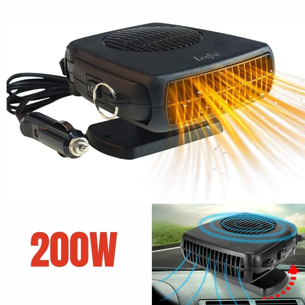 12V Car Heater | Portable Ceramic Fan Heater | Auto Thermostat & Quick Defrost